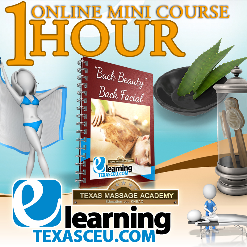 Massage therapy ce online spa class - Back Beauty Facial mini course